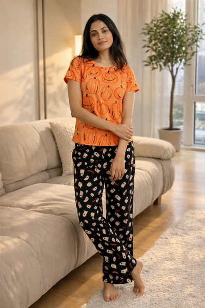 Pyjama Set-Pretty Halloween Soft Cotton