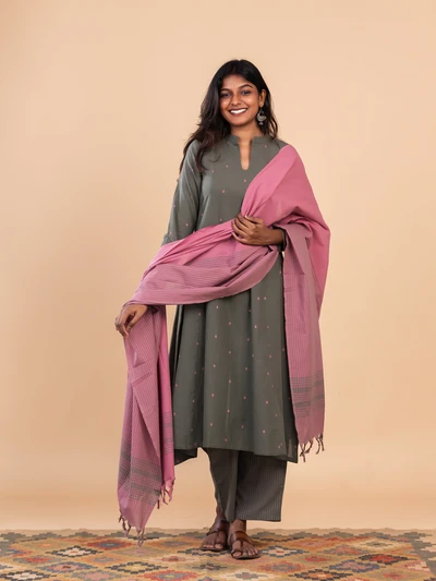 Olive Pink Suit Set